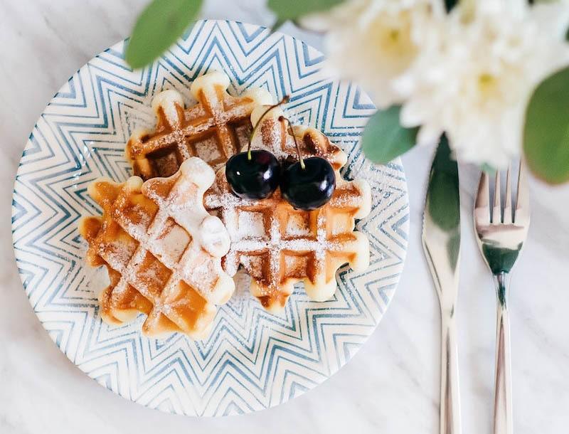 Delicious breakfast on a plate