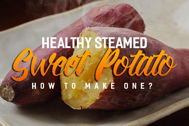 steamed sweet potato