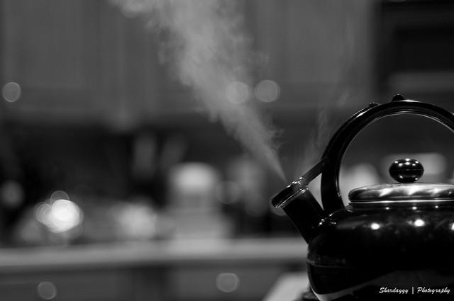S-P Tea Kettle -28 Quart Tea Kettles Stovetop Whistling Teapot Stainless Steel Tea Pots for Stove Top Whistle Tea Pot, Black, 2.8 Quart