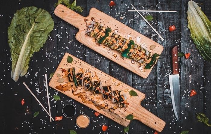 Sushi And Sashimi Cuisine Cutlery
