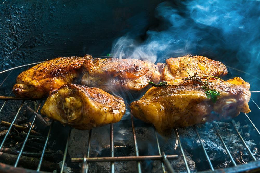 Chicken on grill